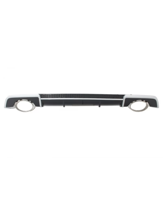 Paraurti posteriore Spoiler Diffusore con Terminali di scarico compatibile con Audi A3 8V Berlina Ca
