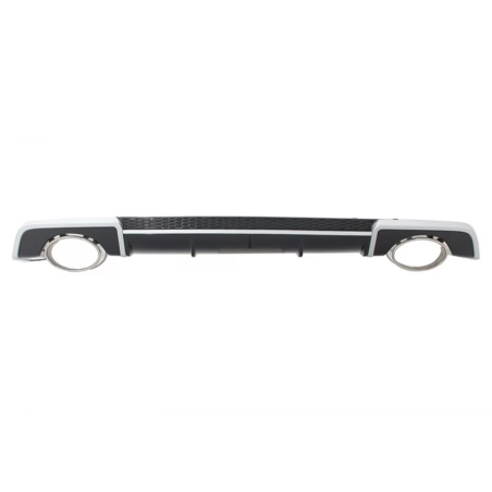Paraurti posteriore Spoiler Diffusore con Terminali di scarico compatibile con Audi A3 8V Berlina Ca