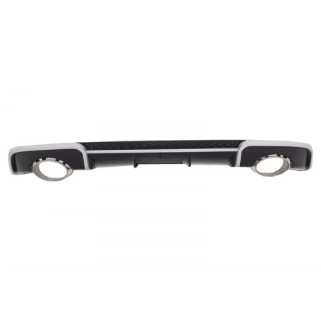 Paraurti posteriore Spoiler Diffusore con Terminali di scarico compatibile con Audi A3 8V Hatchback 