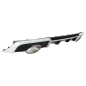 Paraurti posteriore Spoiler Diffusore con Terminali di scarico compatibile con Audi A3 8V Hatchback 