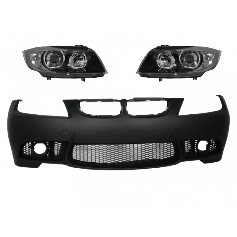Paraurti anteriore compatibile con BMW 3 Serie E90 Berlina E91 Touring (2004-2008) pre-restyling des