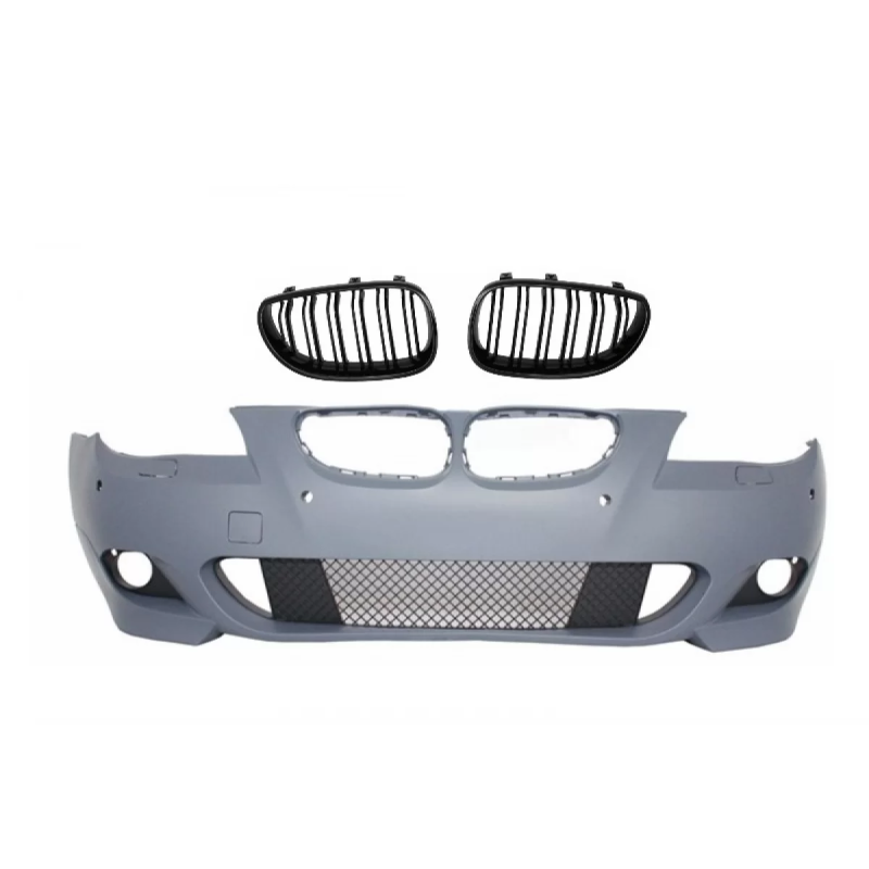 Paraurti anteriore con Griglie centrali a doppio rene compatibile con BMW 5 Serie E60 E61 (2007-2010