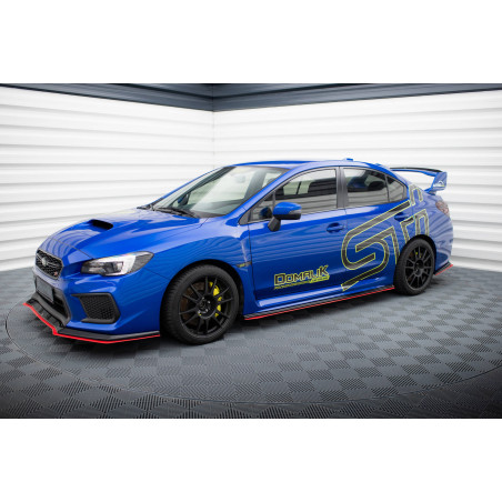 Diffusori minigonne V.2 SUBARU WRX STI (Cod. M-SUIM4WRXSTI-SD2RRED+SD2G)