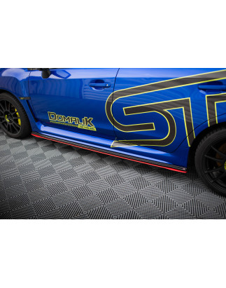 Diffusori minigonne V.2 SUBARU WRX STI (Cod. M-SUIM4WRXSTI-SD2RRED+SD2G)