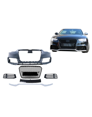 Paraurti anteriore compatibile con Audi A5 8T Facelift (2012-2016) RS5 design (Cod. K-FBAUA58TFRSB)
