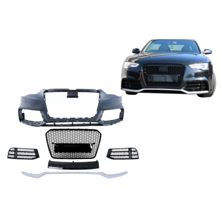 Paraurti anteriore compatibile con Audi A5 8T Facelift (2012-2016) RS5 design (Cod. K-FBAUA58TFRSB)