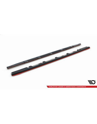 Diffusori minigonne V.2 SUBARU WRX STI (Cod. M-SUIM4WRXSTI-SD2RRED+SD2G)