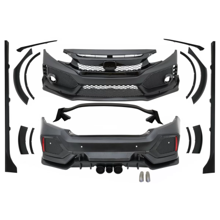 Kit carrozzeria compatibile con Honda Civic MK10 FC FK (2016-in poi) Berlina Type R-design (Cod. K-C