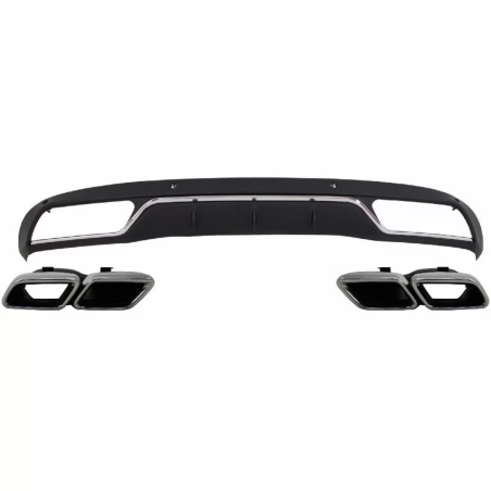 Diffusore posteriore con Terminali di scarico Tailpipe Package compatibile con Mercedes C-Classe W20