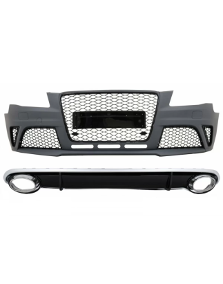 Paraurti anteriore con Paraurti posteriore Spoiler Diffusoreand Terminali di scarico compatibile con