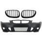 Paraurti anteriore con Central Grille Shiny nero compatibile con BMW 5 Serie E60 E61 (2003-2007) des