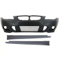 Paraurti anteriore con Minigonne laterali compatibile con BMW 5 Serie E60 E61 pre-restyling (2003-20