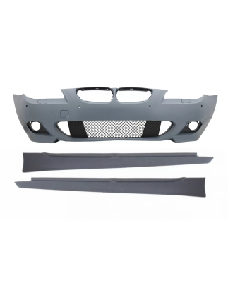 Paraurti anteriore conout Fendinebbia compatibile con BMW 5 Serie LCI E60 E61 (2007-2010) con Minigo