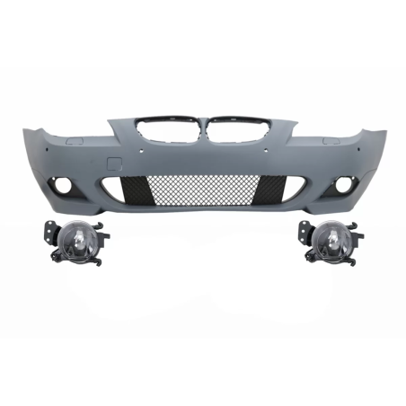 Paraurti anteriore con PDC 18 mm compatibile con BMW 5 Serie LCI E60 E61 (2007-2010) and Fendinebbia