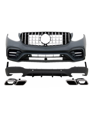 Kit carrozzeria compatibile con Mercedes GLC SUV X253 (2015-07.2019) GLC63 design (Cod. K-CBMBGLCX25