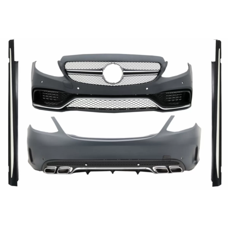 Kit carrozzeria compatibile con Mercedes C-Classe W205 Berlina (2014-2018) C63 design (Cod. K-CBMBW2