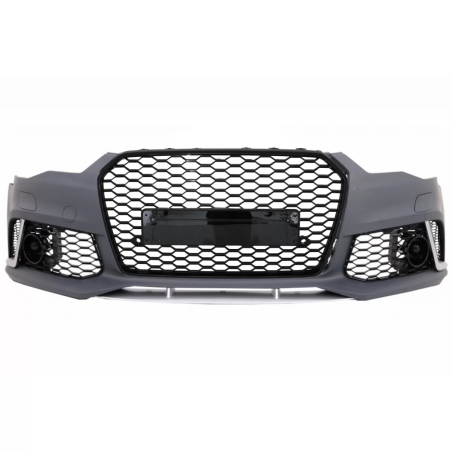 Paraurti anteriore compatibile con Audi A6 C7 4G Facelift (2015-2018) RS6 design con Grille (Cod. K-