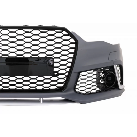 Paraurti anteriore compatibile con Audi A6 C7 4G Facelift (2015-2018) RS6 design con Grille (Cod. K-