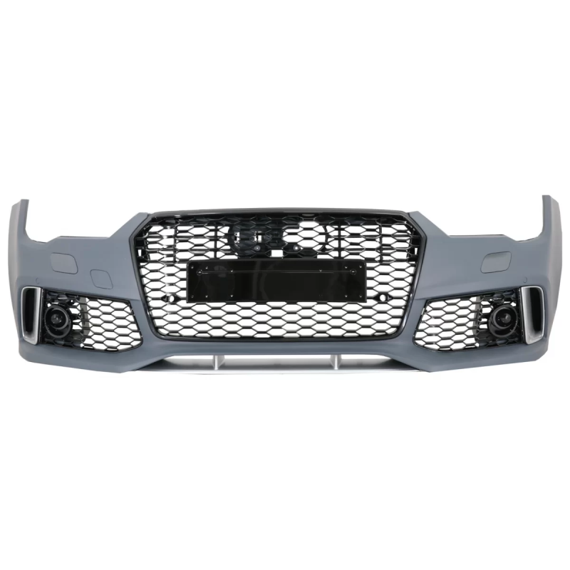 Paraurti anteriore compatibile con Audi A7 4G Facelift (2015-2018) RS7 design con Grille (Cod. K-FBA