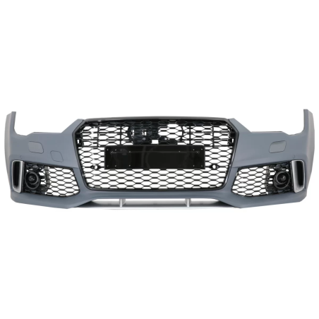 Paraurti anteriore compatibile con Audi A7 4G Facelift (2015-2018) RS7 design con Grille (Cod. K-FBA