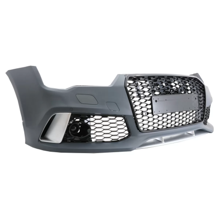 Paraurti anteriore compatibile con Audi A7 4G Facelift (2015-2018) RS7 design con Grille (Cod. K-FBA