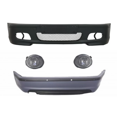 Kit carrozzeria compatibile con BMW 3 Serie E46 Berlina (1998-2004) Bumper con PDC and Fendinebbia d