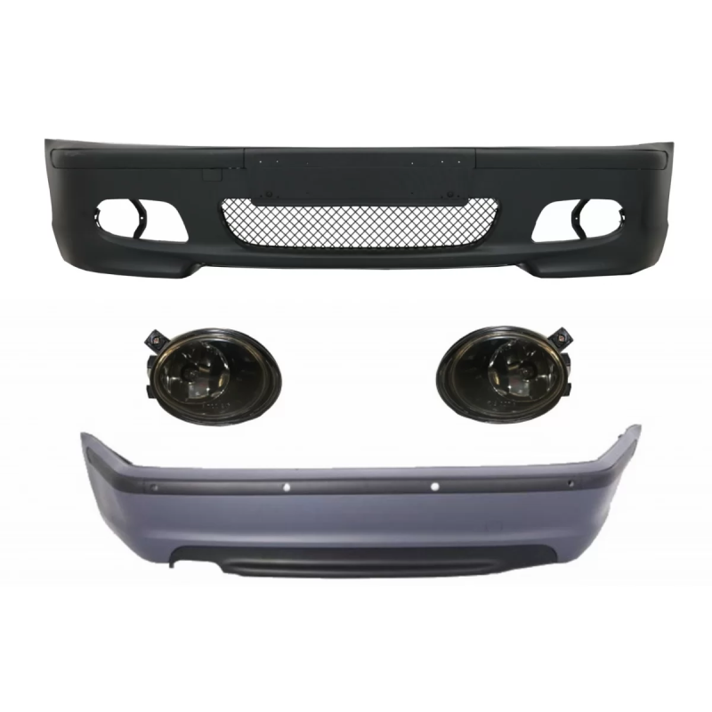 Kit carrozzeria compatibile con BMW 3 Serie E46 Berlina (1998-2004) Bumper con PDC and Fendinebbia l