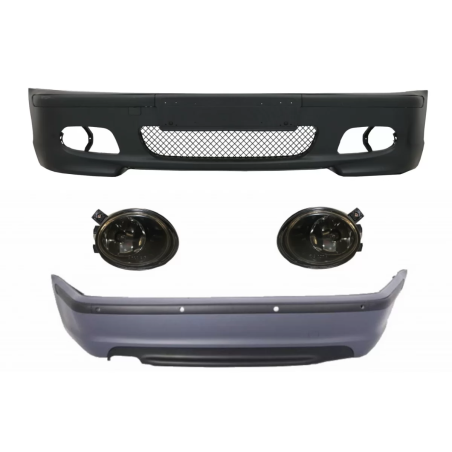 Kit carrozzeria compatibile con BMW 3 Serie E46 Berlina (1998-2004) Bumper con PDC and Fendinebbia l