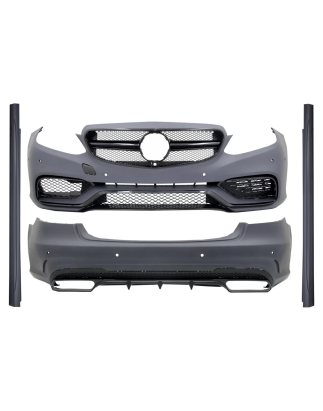 Kit carrozzeria compatibile con Mercedes Classe E W212 Facelift (2013-2016) E63 design Shiny nero Ed
