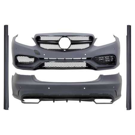 Kit carrozzeria compatibile con Mercedes Classe E W212 Facelift (2013-2016) E63 design Shiny nero Ed