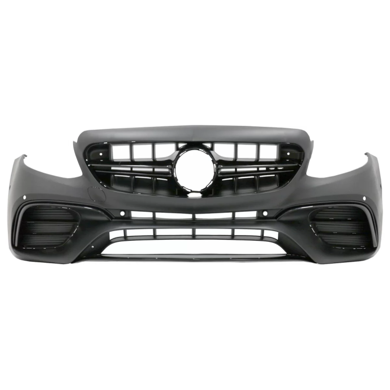 Paraurti anteriore compatibile con Mercedes Classe E W213 S213 C238 A238 (2016-2019) E63 design nero