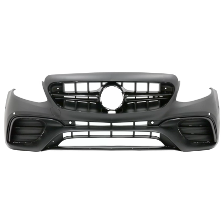 Paraurti anteriore compatibile con Mercedes Classe E W213 S213 C238 A238 (2016-2019) E63 design nero