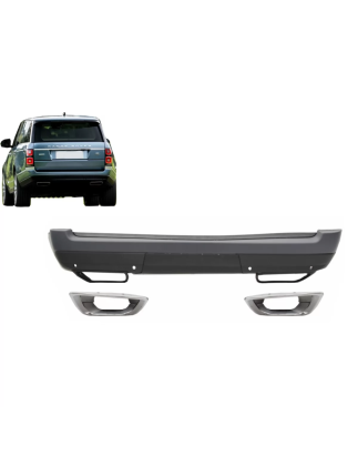 Paraurti posteriore con Terminali di scarico compatibile con Range Rover Vogue IV L405 (2013-2017) i