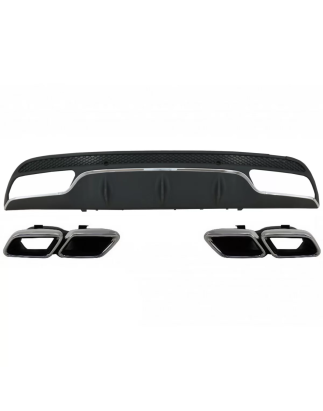 Paraurti posteriore Diffusore compatibile con Mercedes C-Classe W205 S205 (2014-2020) C63 design con