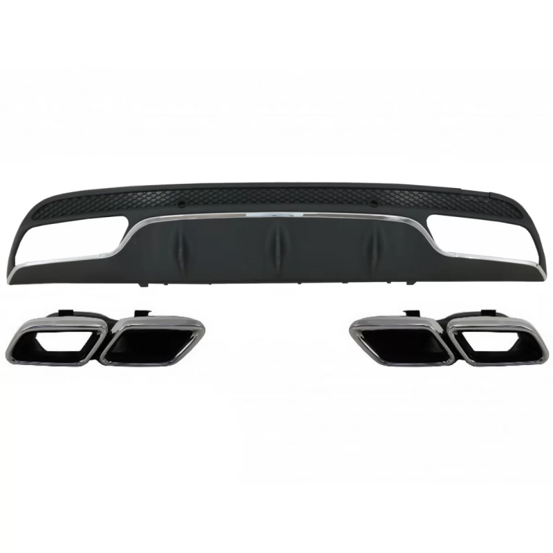 Paraurti posteriore Diffusore compatibile con Mercedes C-Classe W205 S205 (2014-2020) C63 design con