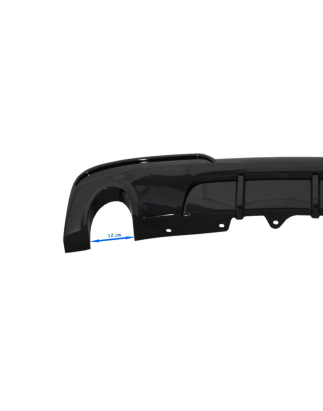 Double Outlet Single Exhaust Diffusore compatibile con BMW 5 Serie F10 F11 pre-restyling LCI (2011-2
