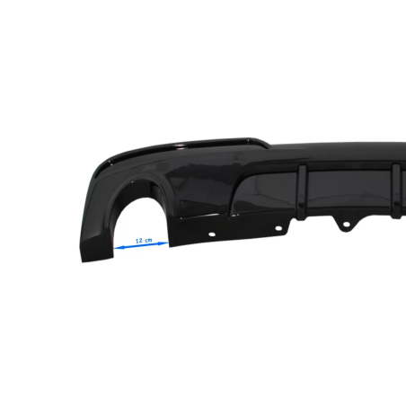 Double Outlet Single Exhaust Diffusore compatibile con BMW 5 Serie F10 F11 pre-restyling LCI (2011-2