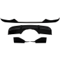 Kit carrozzeria Paraurti anteriore Lip and Diffusore d'aria compatibile con BMW X5 F15 (2014-2018) A