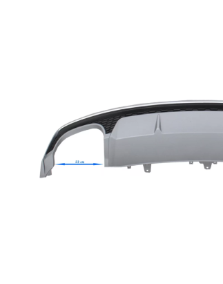 Only S Line Bumper Spoiler Diffusore d'aria compatibile con Audi A7 4G Facelift (2015-2018) S7 desig