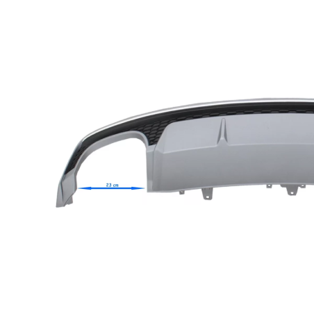 Only S Line Bumper Spoiler Diffusore d'aria compatibile con Audi A7 4G Facelift (2015-2018) S7 desig
