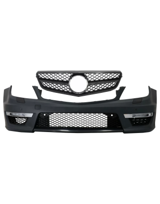 Paraurti anteriore compatibile con Mercedes C-Classe W204 (2012-in poi) C63 design Facelift con Sing