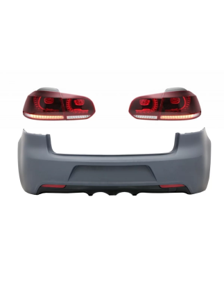 Paraurti posteriore con Fanali posteriori Full LED compatibile con VW Golf VI (2008-2013) R20 design