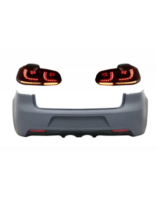Paraurti posteriore con Fanali posteriori Full LED compatibile con VW Golf VI (2008-2013) R20 design