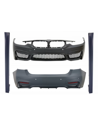 Kit carrozzeria compatibile con BMW 3 Serie F30 (2011-2015) F30 LCI (2016-in poi) con Minigonne late