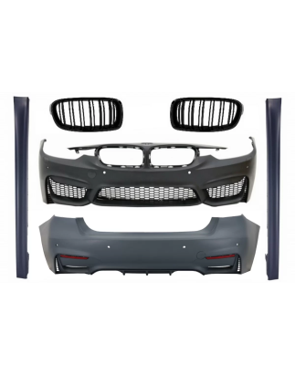 Kit carrozzeria compatibile con BMW 3 Serie F30 (2011-2015) F30 LCI (2016-2019) con Central Grilles 