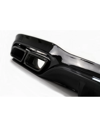 Paraurti posteriore Diffusore d'aria con Terminali di scarico compatibile con Mercedes Classe E W213