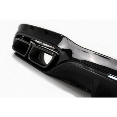 Paraurti posteriore Diffusore d'aria con Terminali di scarico compatibile con Mercedes Classe E W213
