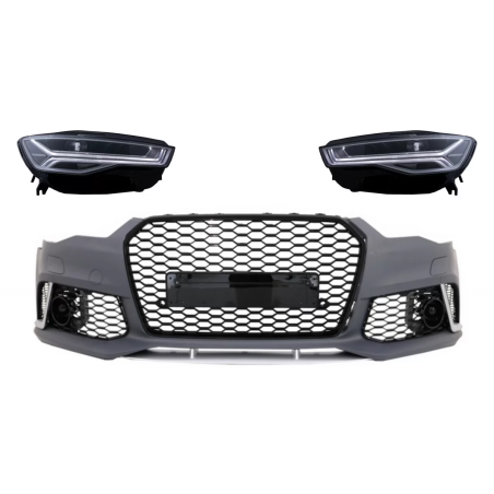 Paraurti anteriore con Full LED Fari anteriori Sequential Dynamic Turning Lights compatibile con Aud