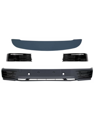 Spoiler paraurti anteriore con LED DRL Luci diurne and Spoiler tetto compatibile con VW Transporter 