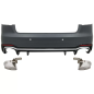 Paraurti posteriore compatibile con Audi A4 B9 8W (2016-2018) Berlina RS4 design (Cod. K-RBAUA4B9RS)